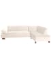 others ECKSOFA mit Ottomane rechts Kaye Bezug Samtvelours Buche nussbaum dunkel / creme