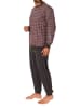 NORMANN Schlafanzug Pyjama Bündchen Karo - 71670 in rot