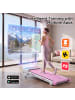 ABRIHOME Laufband in Rosa mit 15% Steigung 150 kg und Fernbedienung