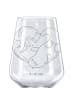 Mr. & Mrs. Panda Glas Rotwein Otter Herz ohne Spruch in Transparent