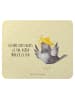 Mr. & Mrs. Panda Mauspad Rabe Sombrero mit Spruch in Gelb Pastell