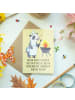 Mr. & Mrs. Panda Grußkarte Bester Stiefvater mit Spruch in Gelb Pastell