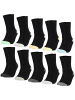 Occulto 10er Pack Muster Baumwollsocken Gertrud in Schwarz-Pastell