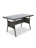 relaxdays Gartentisch in Grau - (B)100 x (H)70 x (T)60 cm