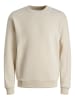 Jack & Jones Basic Sweater Sweatshirt Pullover JJEBRADLEY in Sand