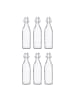 Butlers Flasche SWING mit Bügelverschluß 6er-Set in Durchscheinend