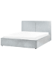 Beliani 2-tlg Doppelbett MOISSAC in Blau/Schwarz