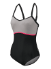 BECO the world of aquasports Badeanzug BECO-Aqua-Collection Swimsuit in schwarz-silber