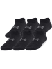 Under Armour Kinder Socken "Ua Yth Essential No Show 6Pk" in Schwarz