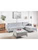 Beliani 3-tlg Modulsofa ABERDEEN in Grau/Schwarz