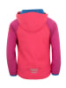 Trollkids Softshell Jacke Zip Off "Rondane" in Dunkelrosa / Hellrosa / Blau