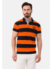 Cipo & Baxx Poloshirt in NAVYBLUE-ORANGE