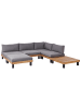 Beliani 6-tlg Lounge Set FRAZZANO in Grau/Braun