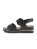 Gabor Plateau Sandalen in schwarz