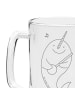 Mr. & Mrs. Panda Bierkrug Narwal Gitarre ohne Spruch in Transparent