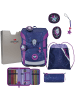 DerDieDas derdiedas Schulranzen Set 5-tlg. ErgoFlex Easy LED Dancing Star in lila