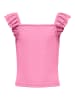 KIDS ONLY Rüschentop KOGNELLA S/L FRILL STRAP TOP JRS in begonia pink