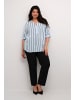 KAFFE curve Langarm-Bluse KCsida Regular fit in Celestial/Oyster Stripe