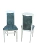 möbel-direkt Stühle (2 Stück) Bodo in Gestell weiß, Stoff opalgrau