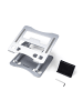 Wozinsky Laptop Tablet Ständer Aluminium Silber + Handyhalter