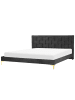 Beliani Doppelbett LIMOUX in Schwarz - (W) 187 x (H) 97 x (L) 213 cm