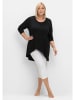 sheego Longshirt in schwarz