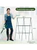 COSTWAY Pflanzenstütze für Kletterpflanzen 88 x 30-60 x 124 cm in Schwarz