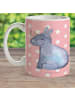 Mr. & Mrs. Panda Tasse Einhorn Nashorn ohne Spruch in Rot Pastell