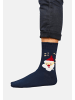 Yuhu Herren Weihnachtssocken 2er Set mit Weihnachtsmotiv in Dunkel-Blau