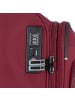 D&N Travel Line 9504 4 Rollen Trolley M 67 cm mit Dehnfalte in dark red