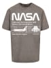 F4NT4STIC Herren Oversize T-Shirt Classic Space Shuttle in Asphalt