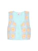 IZIA Women Vest in turquoise multicolor