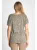 ZHRILL T-Shirt ZHRAHEL AOP OLIVE in OLIVE