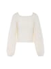 faina Women Sweater in Wollweiss