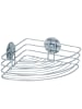 Wenko Eckregal für Badezimmer in Silbern, (B) 22 x (H) 10,5 x (L) 22 cm