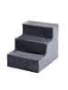 relaxdays Hundetreppe in Grau - (B)35 x (H)36,5 x (T)45 cm
