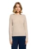 Betty Barclay Kaschmir-Pullover mit Rundhalsausschnitt in Bright Taupe Melange