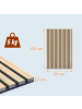 relaxdays 2 x Akustikpaneele in Hellbraun - (B)60 x (H)120 cm