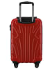 suitline Handgepäckkoffer 55x35x20 cm Carry-On 55cm Hartschale 34 L in Rot