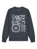 wat? Apparel Sweatshirt Fahrradteile in India Ink Grey