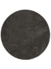 Pergamon Hochflor-Teppich Silky Rund in anthrazit
