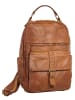 X-ZONE Rucksack echt Leder in cognac