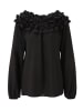 Aniston SELECTED Rüschenbluse in schwarz