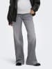 ONLY Jeans mit weitem Bein in Grey Denim
