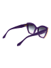 Ana Hickmann Frauen Sonnenbrille Katzenauge Lila