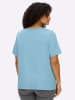sheego Kurzarm-Shirt in aqua