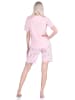 NORMANN kurzarm Pyjama Shorty Schlafanzug Spitzenbesatz - 72892 in rosa