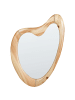 Beliani Wandspiegel NEURE in Braun - (W) 90 x (H) 77 x (L) 2 cm Vertikal