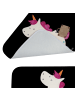 Mr. & Mrs. Panda Badeteppich Einhorn Koffer ohne Spruch in Schwarz