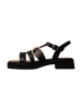Emilie Karston Claudia Ledersandalen Schwarz